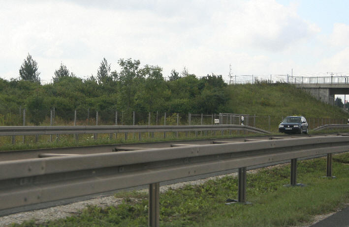 Geschwindigkeitskontrolle B 91 Ortsumgehung Weißenfels Richtung Merseburg, Halle kurz nach der Auffahrt Borau, Weißenfels Zentrum