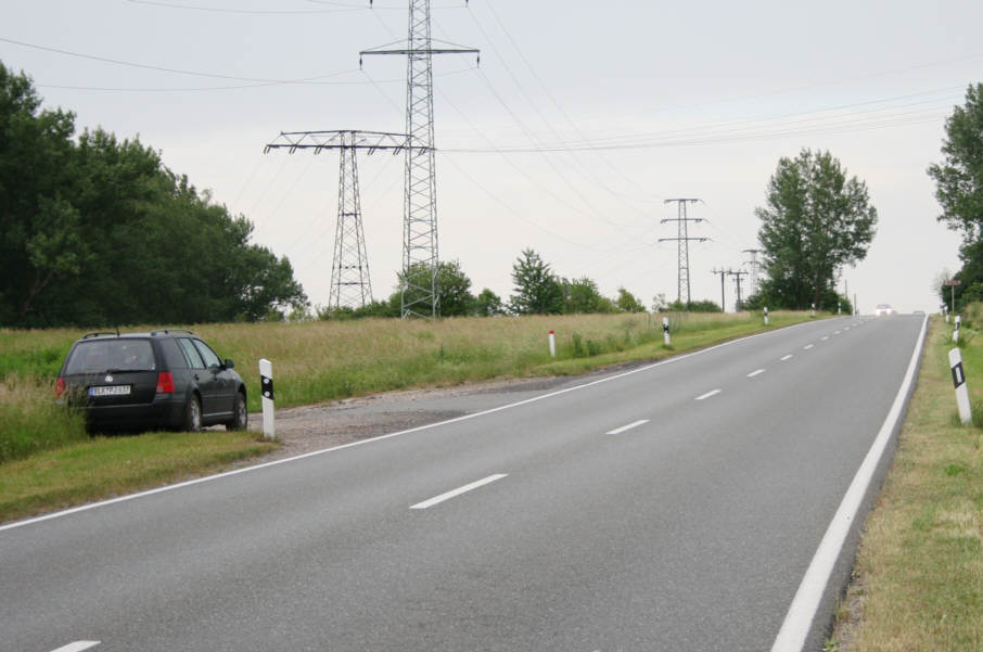 Fotobereich Multanova VR 6F, Messung gegenüberliegende Straßenseite