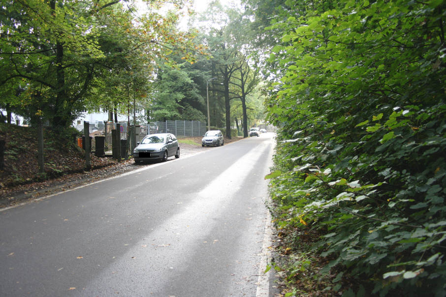 Geschwindigkeitskontrolle Chemnitz Hohlweg in Fahrtrichtung Dresdner Straße (B 173) in Höhe Sportplatz Hohlweg