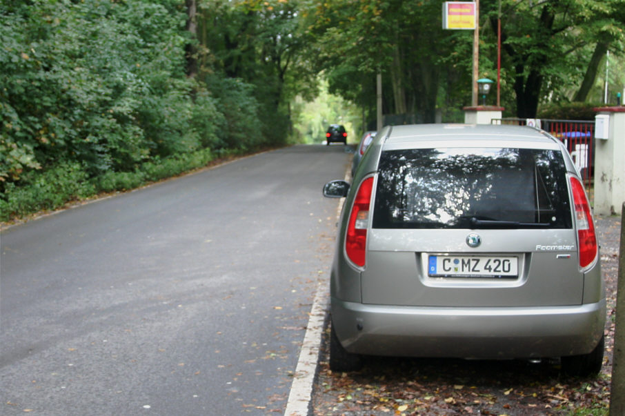 beidseitige Messung, Chemnitz, Heckmessung, Frontmessung, Hohlweg