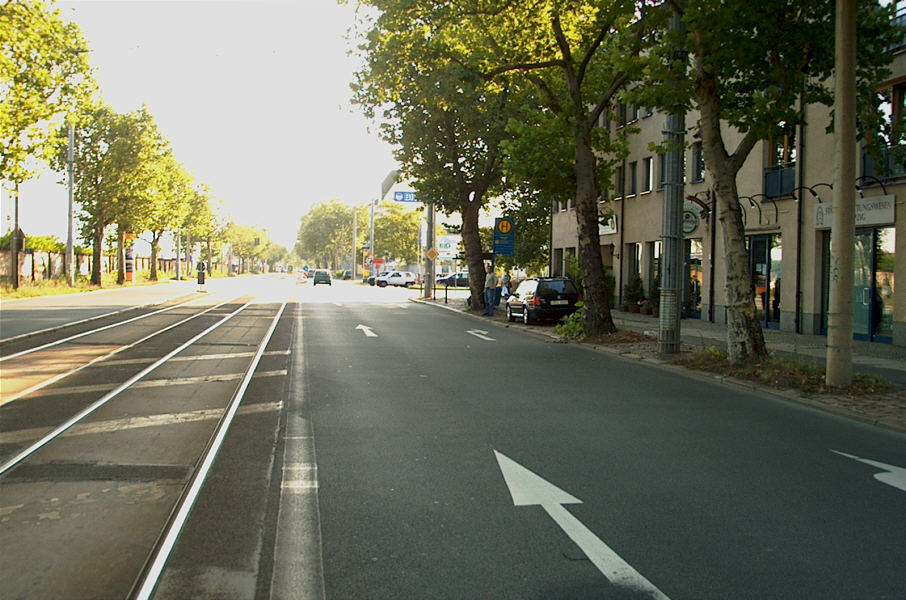 Geschwindigkeitskontrolle Leipzig Berliner Straße stadteinwärts