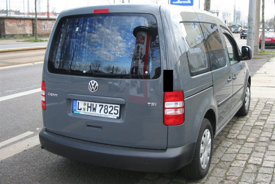 Blitzer Radar Traffipax Speedophot als Heckeinbau in VW Caddy Stadt Leipzig