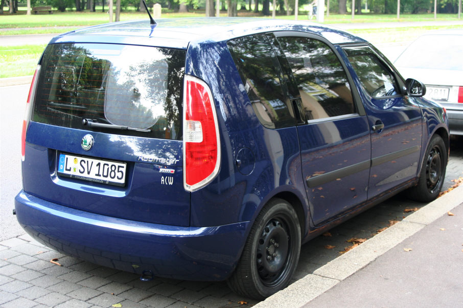 Flitzerblitzer, Stadt Leipzig, blauer Skoda Roomster, Kennzeichen L-SV 1085