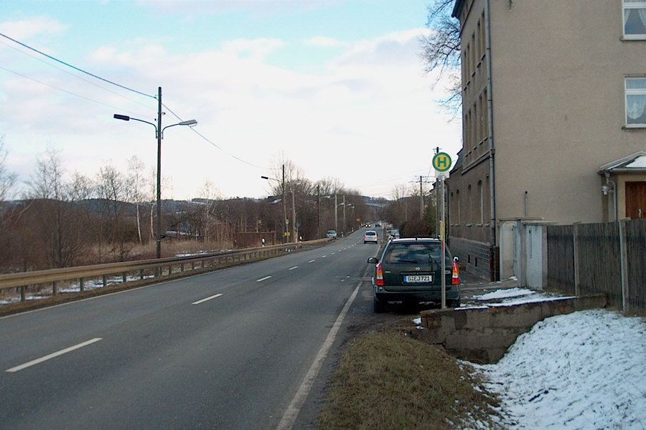 Geschwindigkeitskontrolle Gera Vogtlandstraße, Bundesstraße 92 (B 92) in Fahrtrichtung Weida