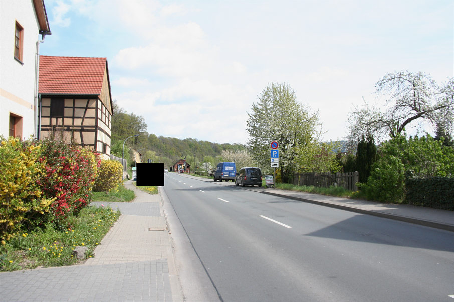 Geschwindigkeitskontrolle Großeutersdorf Dorfstraße in Fahrtrichtung Jena, Kahla aus Orlamünde kommend (B 88)