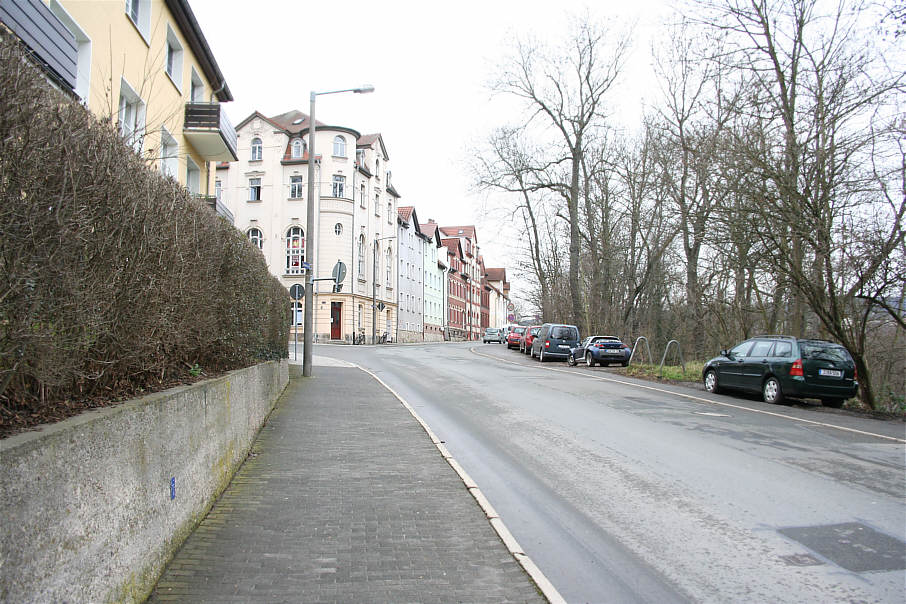 Geschwindigkeitskontrolle Jena Camsdorfer Ufer an der Kreuzung Burgweg in Höhe Tanzhaus Jena e. V.