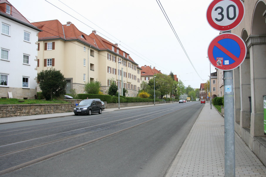Geschwindigkeitsmessung Jena Dornburger Straße stadteinwärts