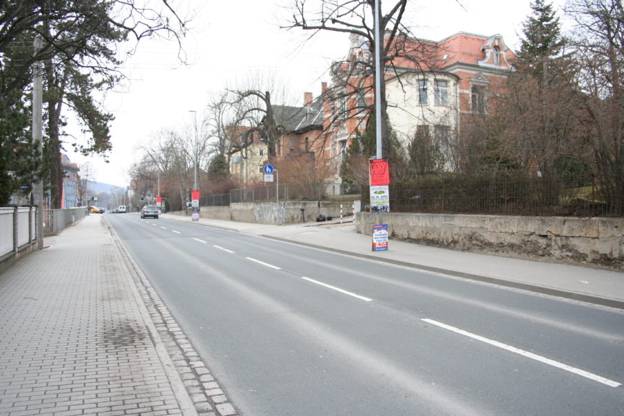 Geschwindigkeitskontrolle Jena Humboldtstraße (B 7) stadtauswärts