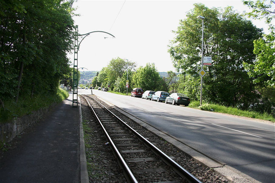 Geschwindigkeitskontrolle Jena Karl-Liebknecht-Straße in Höhe der Baumschule Uwe Stiebritz in Fahrtrichtung Jenzigweg, Innenstadt