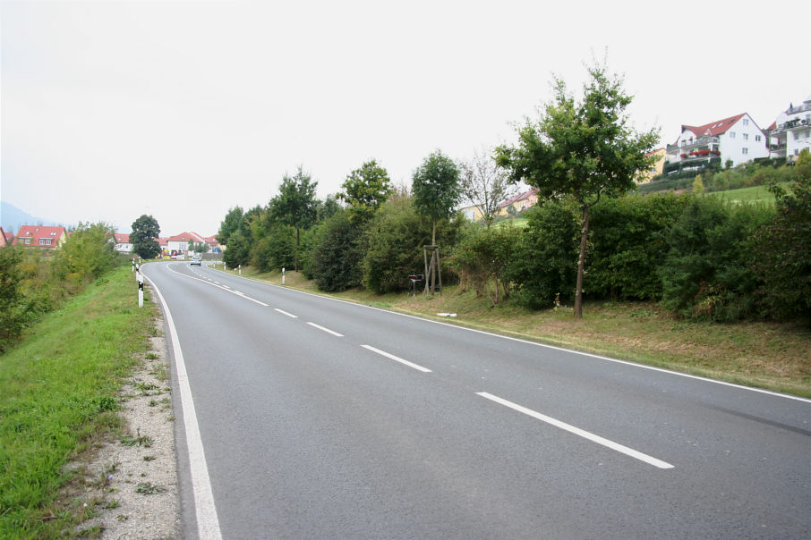 Geschwindigkeitskontrolle Jena Naumburger Straße, B 88 stadteinwärts