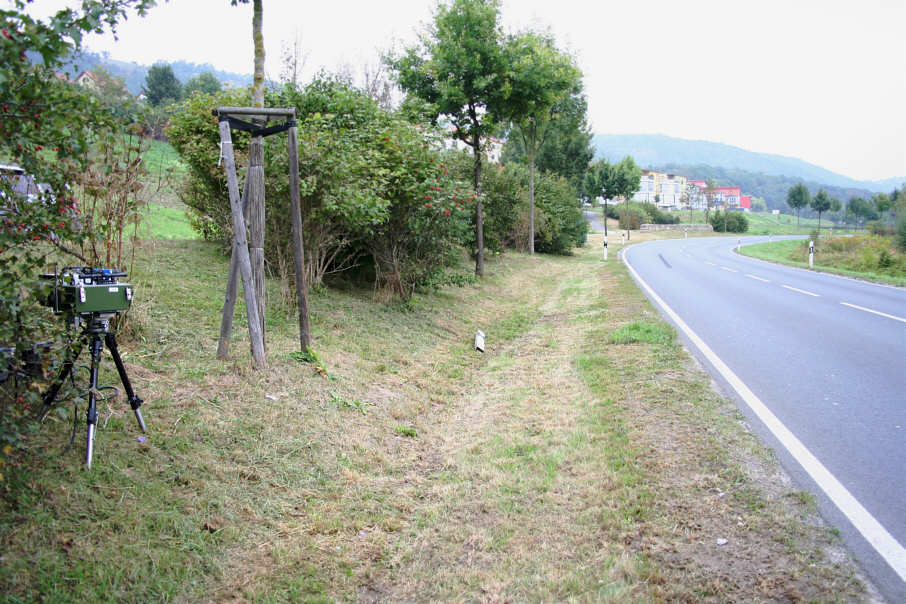 Flitzerblitzer Jena Naumburger Straße, B 88 stadteinwärts