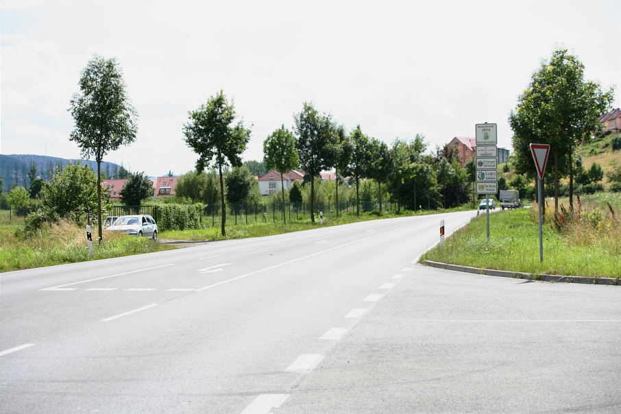 geschwindigkeitsmessung Jena Naumburger Straße, B 88 stadtauswärts