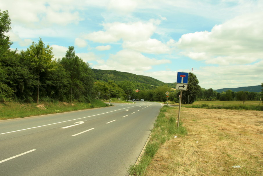 Geschwindigkeitskontrolle Jena Naumburger Straße, B 88 stadtauswärts Wohngebiet Himmelreich