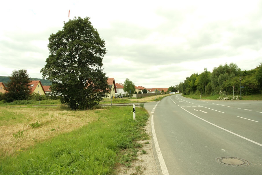 Geschwindigkeitsmessung Jena Naumburger Straße, B 88 stadtauswärts Wohngebiet Himmelreich