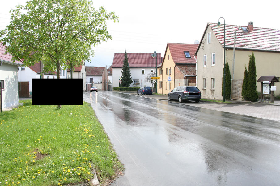 Geschwindigkeitskontrolle Jena Ortsteil Isserstedt Hauptstraße in Höhe WOT Catering kurz nach dem Ortseingang