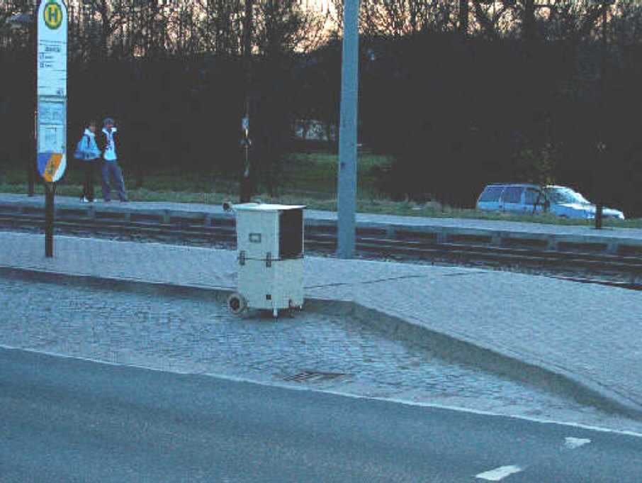 Geschwindigkeitskontrolle Jena Stadtrodaer Straße stadtauswärts