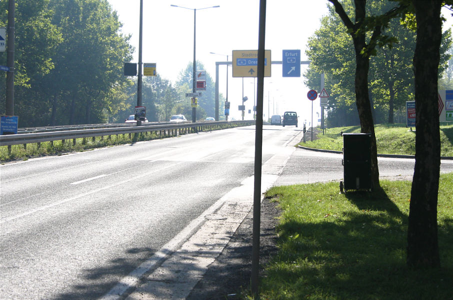 Flitzerblitzer Jena Stadtrodaer Straße stadtauswärts