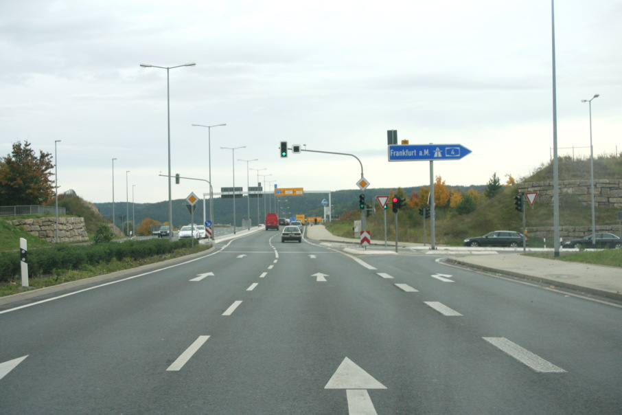 Geschwindigkeitsmessung Jena Stadtrodaer Straße Höhe Autobahn