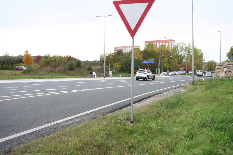Geschwindigkeitsmessung Jena Stadtrodaer Straße Höhe Autobahn