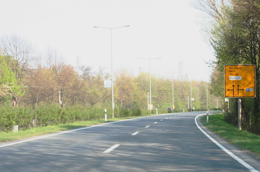 Geschwindigkeitsmessung Jena Stadtrodaer Straße stadteinwärts