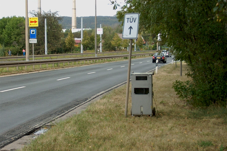 Radar Traffipax Speedophot ohne Tarnung Jena