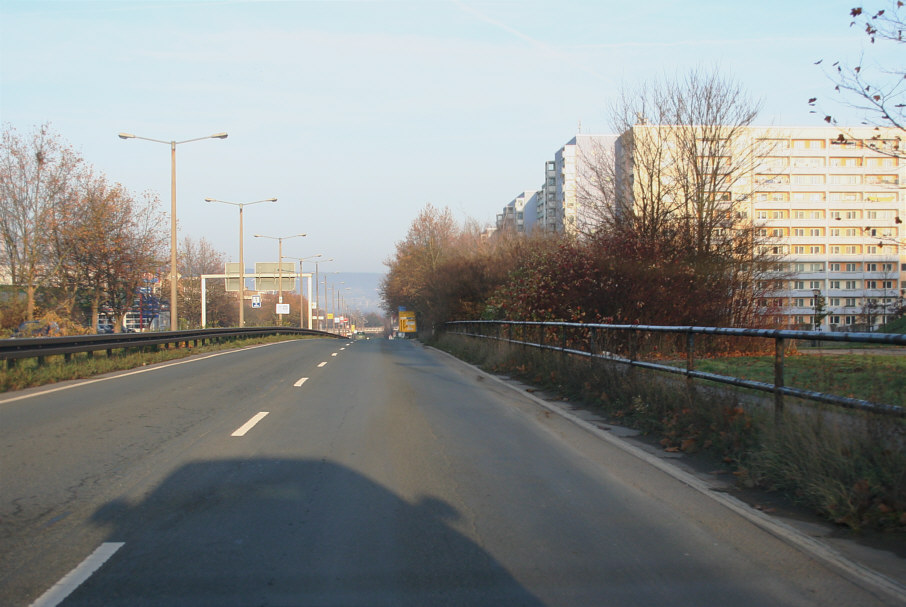 Geschwindigkeitsmessung Jena Stadtrodaer Straße stadteinwärts
