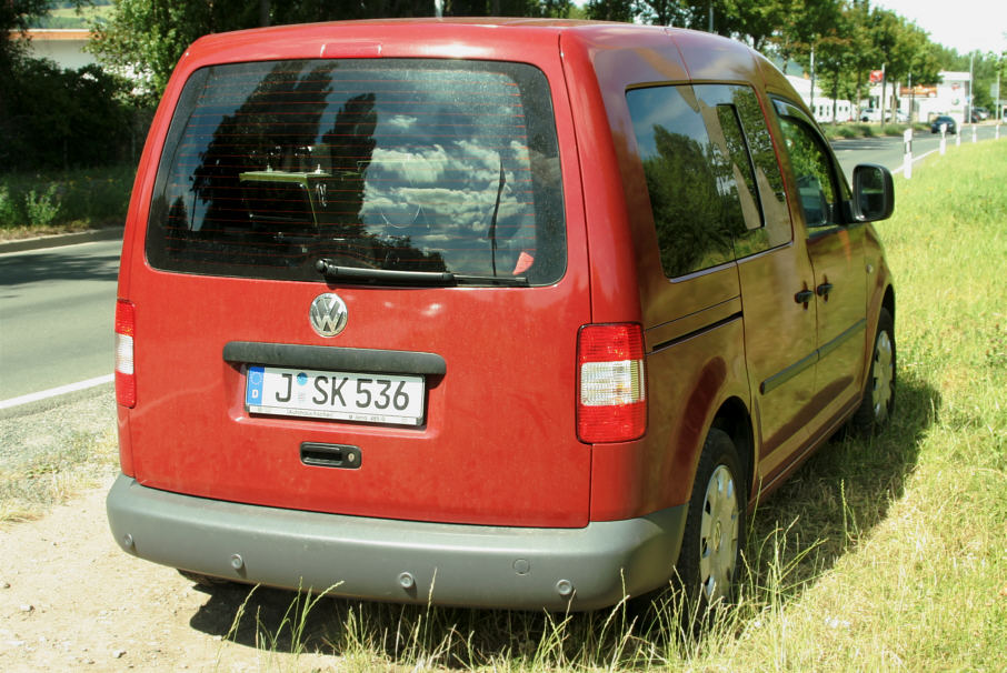 Flitzerblitzer Jena, VW Caddy Kennzeichen J-SK 536