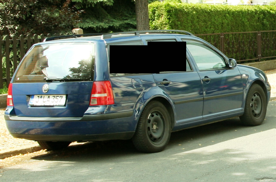 Flitzerblitzer, Stadt Jena, VW Golf, Kennzeichen J-LA 357