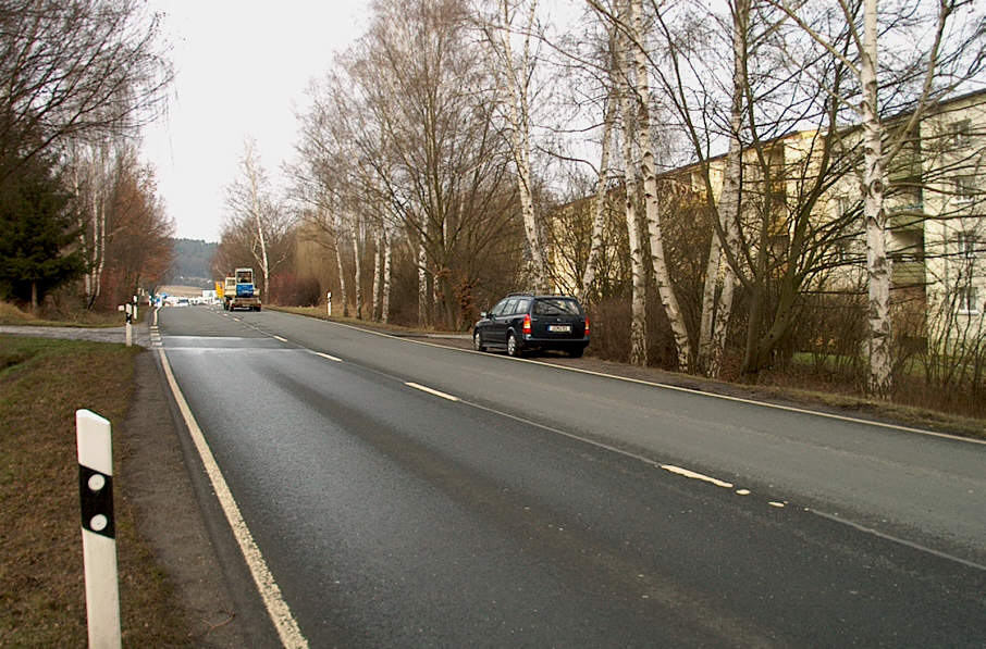 Geschwindigkeitskontrolle Kahla Ortsdurchfahrt Bundesstraß 88 (B 88) am Abzweig Am Heerweg in Fahrtrichtung Jena