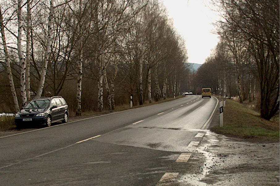 Geschwindigkeitsmessung Kahla Ortsdurchfahrt Bundesstraß 88 (B 88) am Abzweig Am Heerweg in Fahrtrichtung Jena