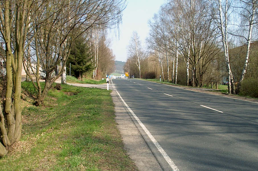 Geschwindigkeitsmessung Kahla Ortsdurchfahrt Bundesstraß 88 (B 88) am Abzweig Am Heerweg in beide Fahrtrichtungen