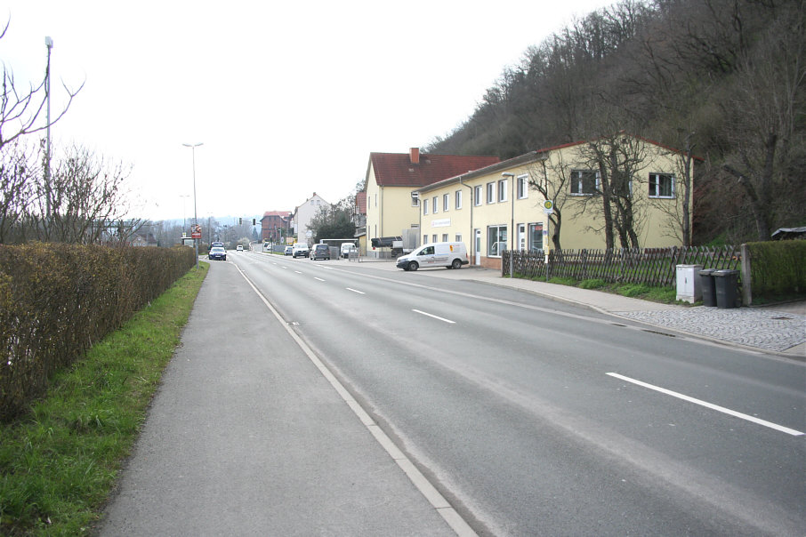 Geschwindigkeitskontrolle Orlamünde Bahnhofstraße in Fahrtrichtung Rudolstadt aus Kahla, Jena kommend (B 88)
