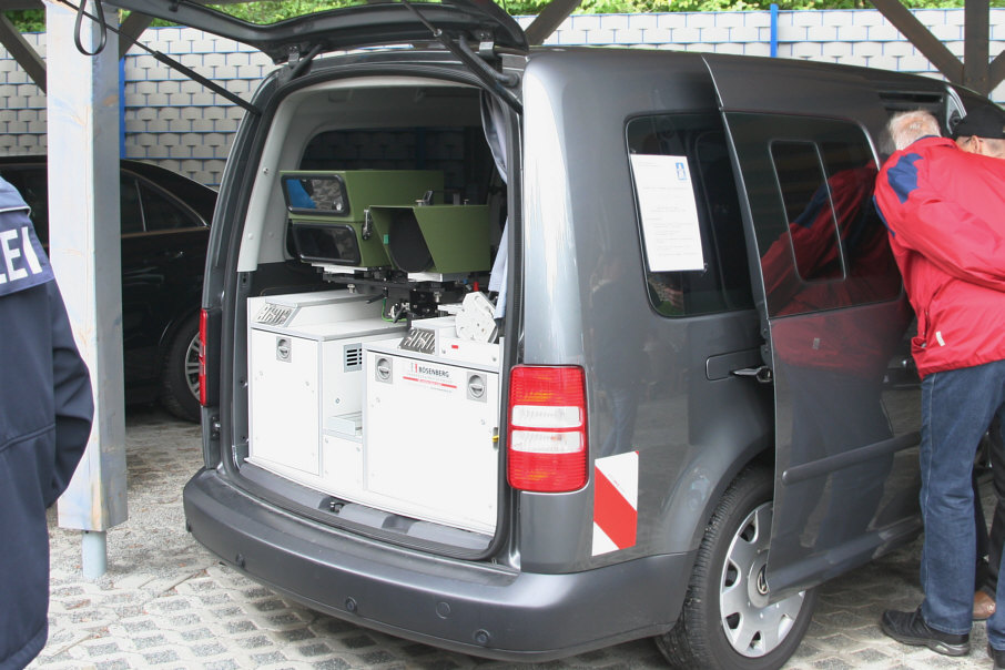 Heckeinbau PoliScanSpeed, PSS, Lidar, vitronic, Wiesbaden