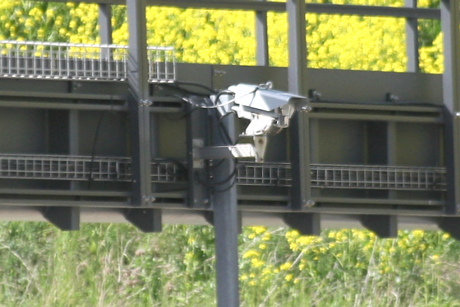 Großansicht Abstandskamera rechte Fahrspur, 173,0 km