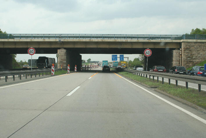 Starenkasten Hermsdorfer Kreuz A 9, Hermsdorfer Kreuz, Geschwindigkeitskontrolle, Geschwindigkeitsmessung