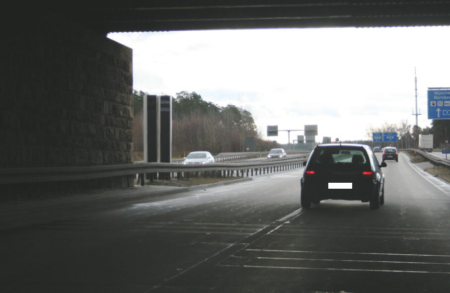 Flitzerblitzer Hermsdorfer Kreuz, Traffitower, Piezosensoren