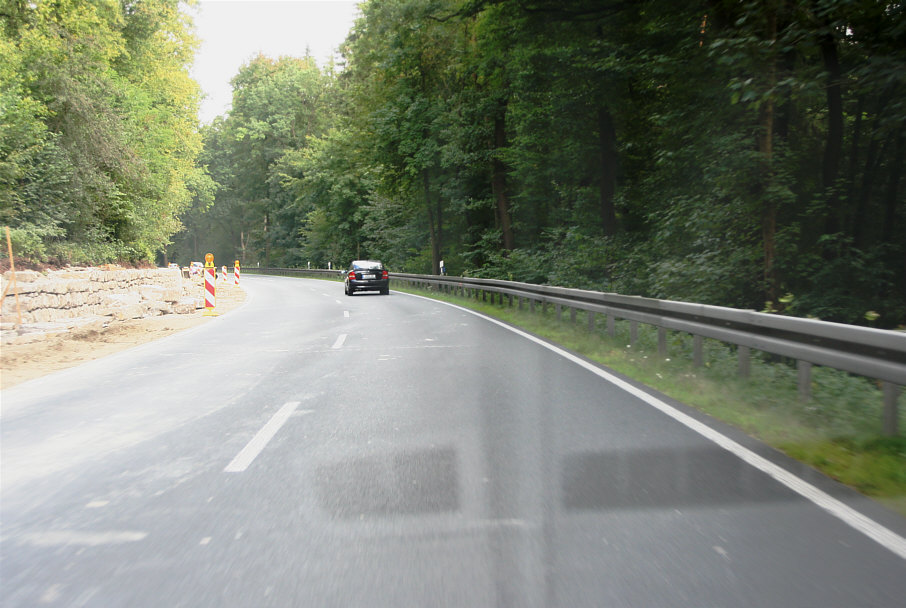 Geschwindigkeitskontrolle Thüringen - B 7 zwischen Jena Ortsteil Isserstedt und Jena im Mühltal