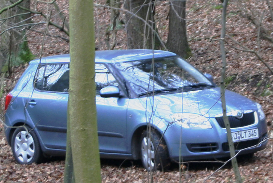 Flitzerblitzer, Stadt Jena, silberner, Skoda Fabia, Kennzeichen, J-LT 345