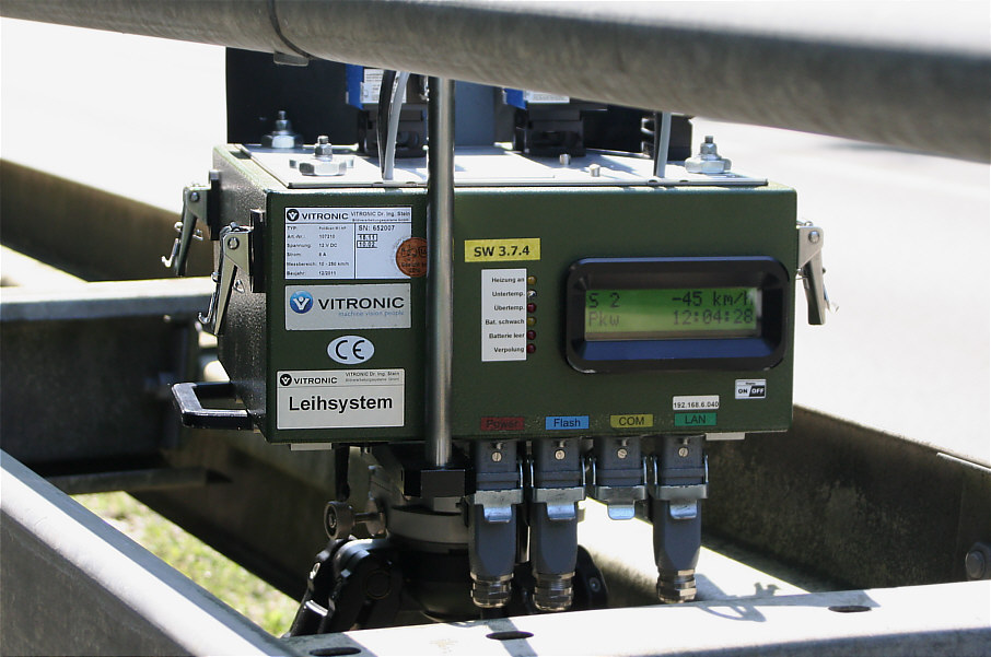 PSS, Rückansicht, Leihsystem, Messung, Fahrspur, PSS, Softwareversion, 3.7.4, SW 3.7.4, abfließender Verkehr