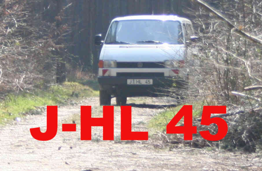 Flitzerblitzer, Polizei, weißer, VW Transporter, Kennzeichen J-HL 45