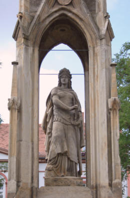 Germania des Gefallenendenkmals, Kriegerdenkmals in Naumburg, Salzberg, Salztor, Kramerplatz